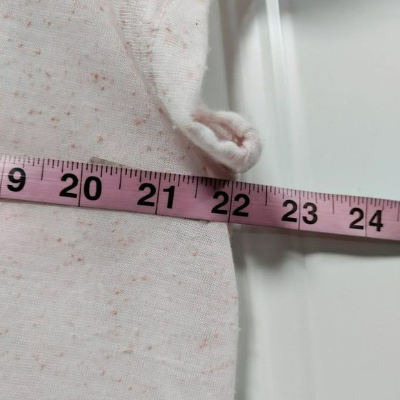 LNA Women's Light Pink Silk-Blend Short Sleeve T-Shirt Size Large - Picture 7 of 9